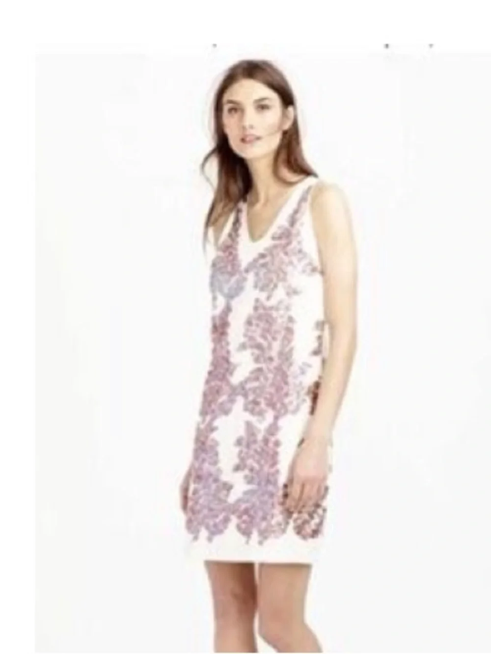 J CREW Claudia Linen Rose-Gold Sequined Dress NWT
